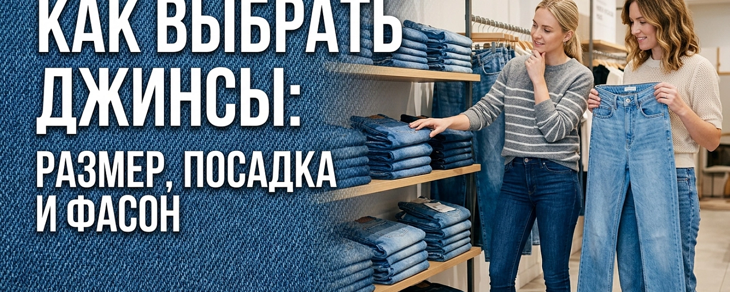 Как выбрать джинсы: размер, посадка и фасон